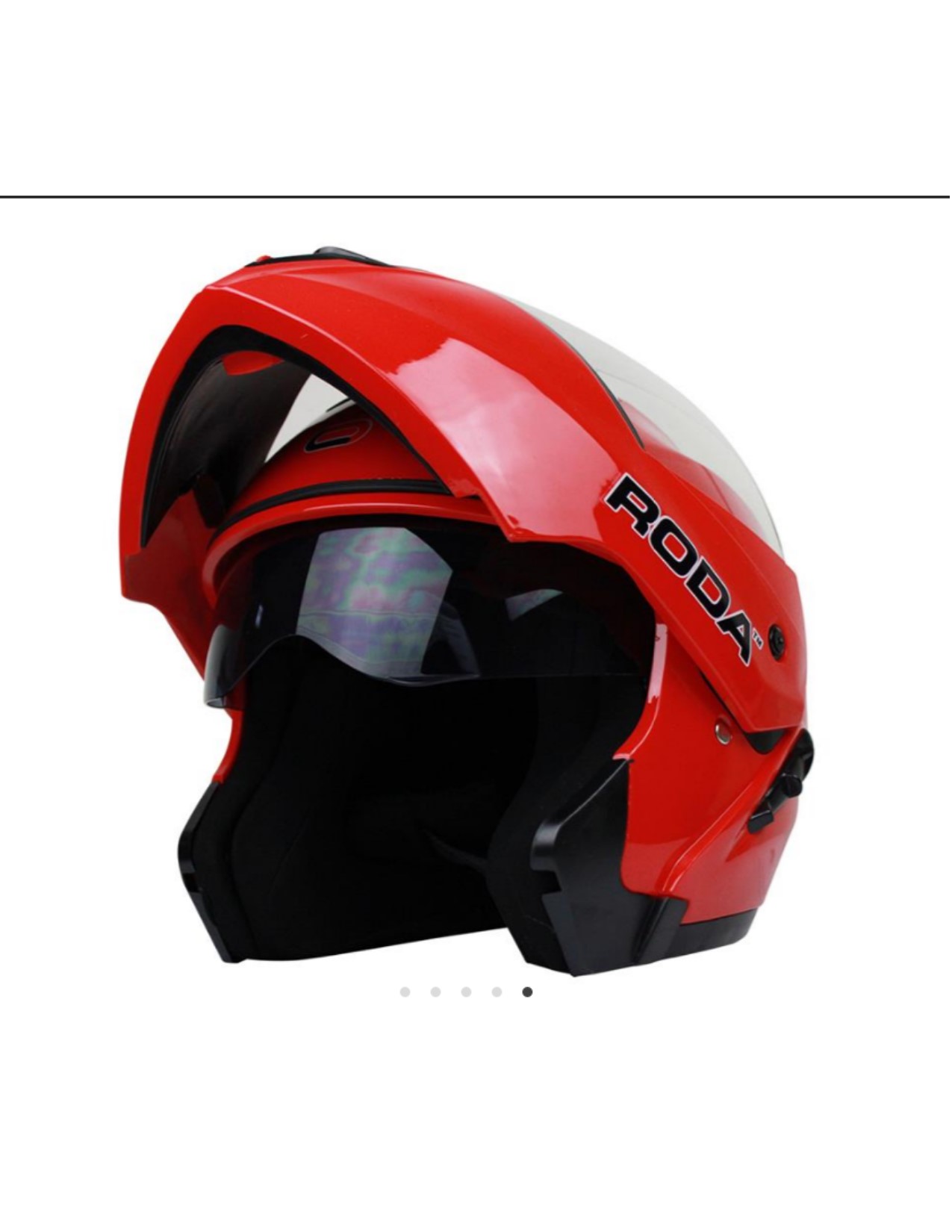 CASCO RODA REVENGE ROJO XG ABATIBLE