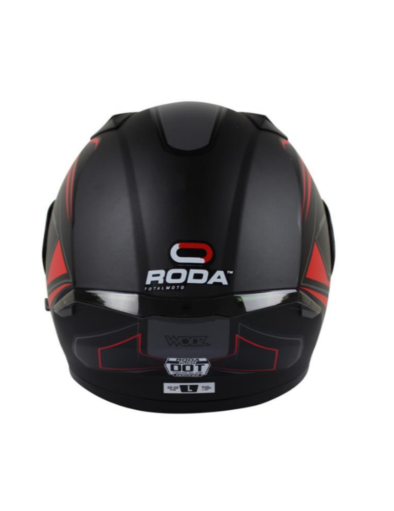 CASCO RODA RUSH ROJO MATE WODZ XL ABATIBLE SVS